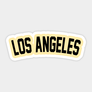 Los Angeles Black Sticker